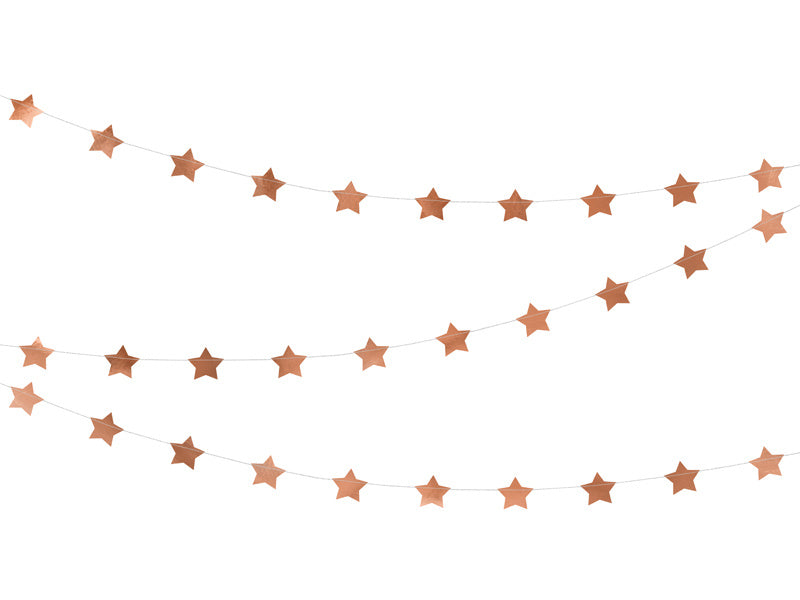 Guirlande d'étoiles Rose Gold 3.6m