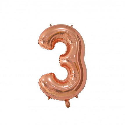 Ballon de baudruche Figure 3 Rose Gold 66cm