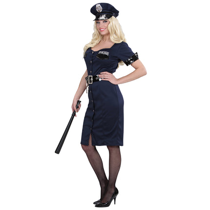 Robe de police bleu foncé pour dames