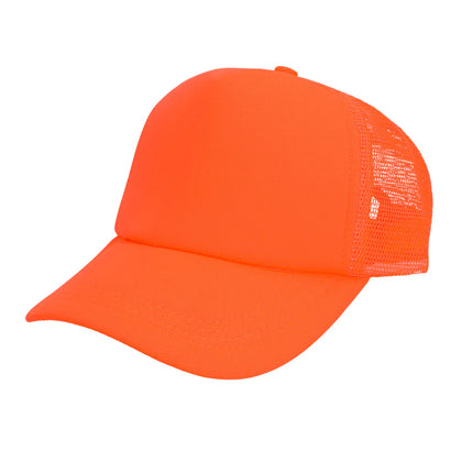 Casquette orange fluo réglable