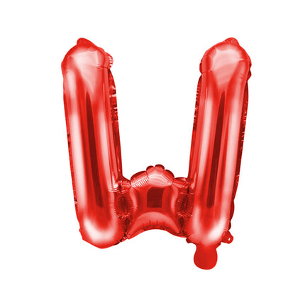 Ballon de baudruche Lettre W Rouge Vide 35cm