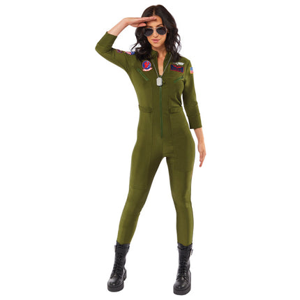 Adultes Costume Top Gun Jumpsuit Ladies