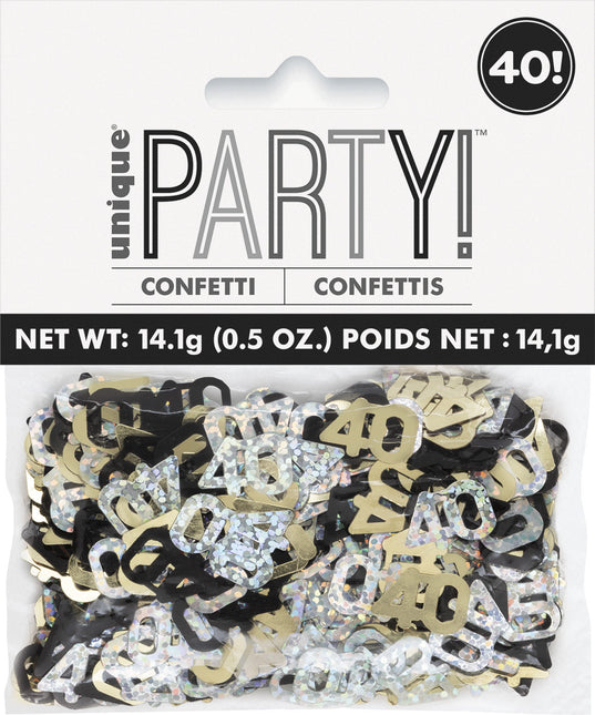 Sac de confettis 40 ans 14gr