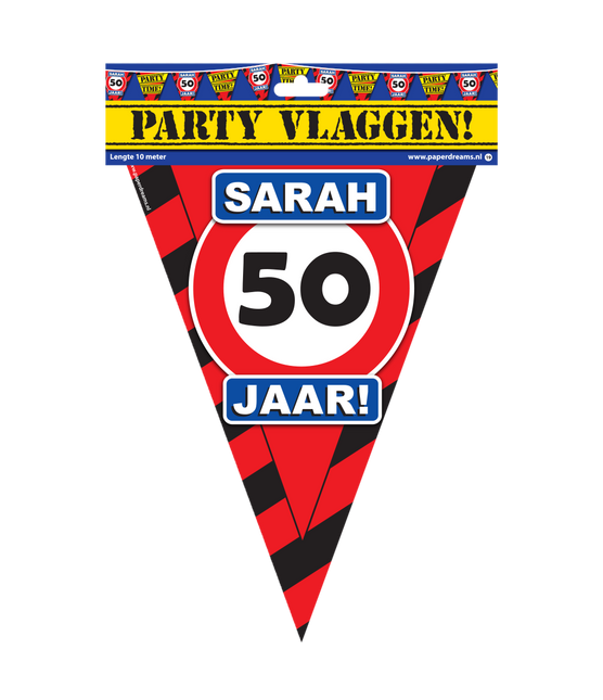 Sarah Slingers Panneau de signalisation 50 ans 10m