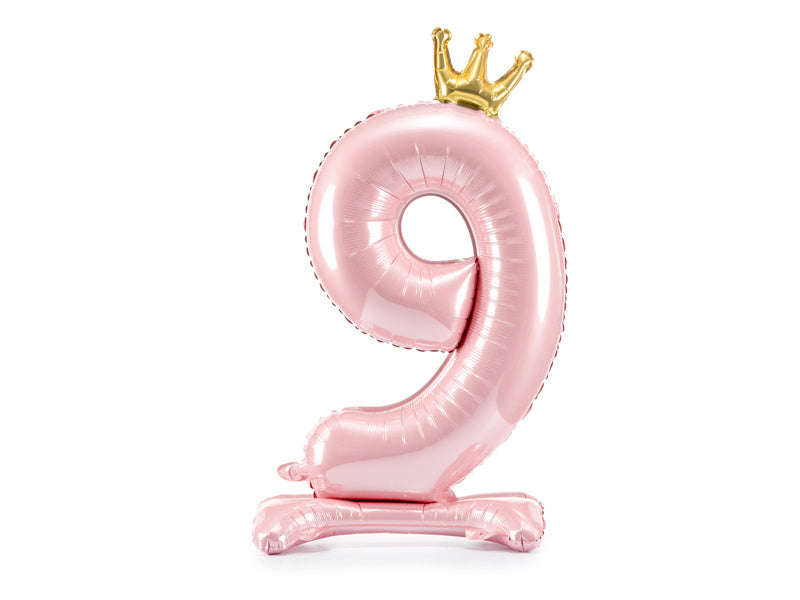 Ballon de baudruche Figure 9 Rose Clair Standard Vide 70cm