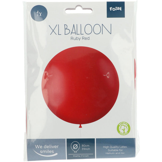 Ballon rouge Ruby Red 78cm