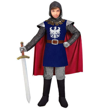 Costume de chevalier garçon bleu