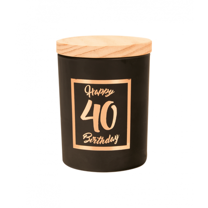 Bougie parfumée 40 Years Black 8cm