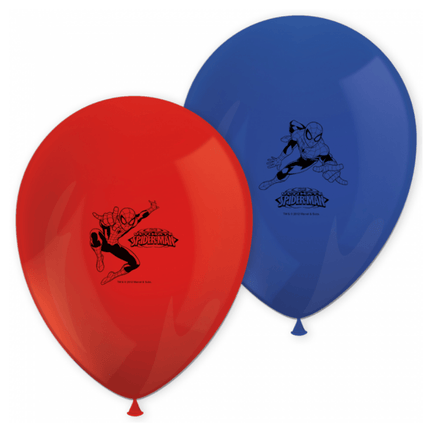 Ballons Spiderman Guerriers 28cm 8pcs