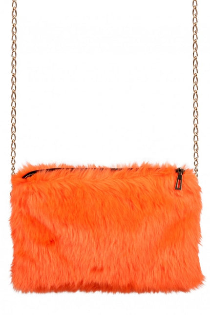 Porte-monnaie peluche orange