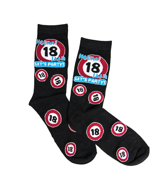 Chaussettes rigolotes 18 ans Panneau de signalisation 1 paire