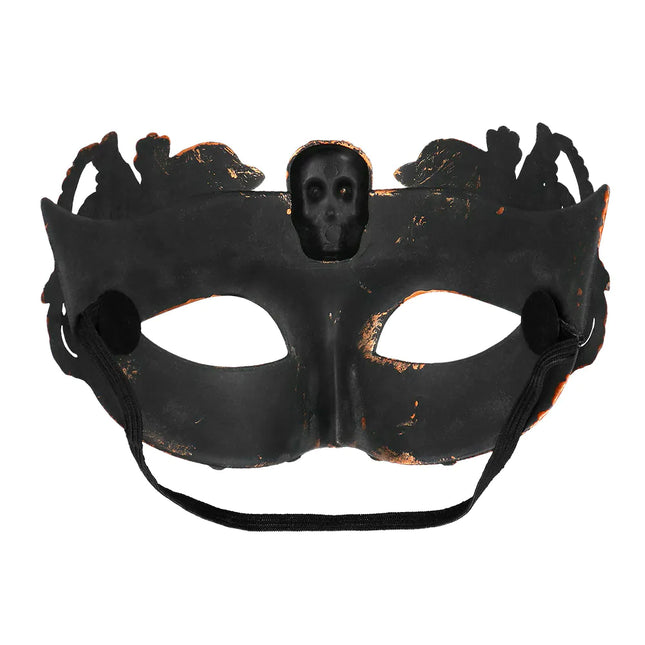 Masque pour les yeux d'Halloween Crâne brun