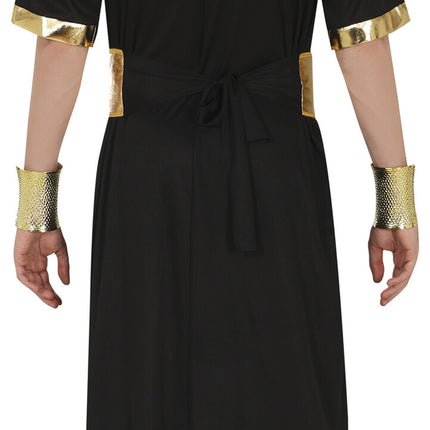 Costume de pharaon noir et or pour homme