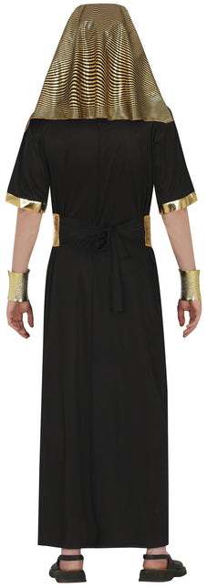 Costume de pharaon noir et or pour homme