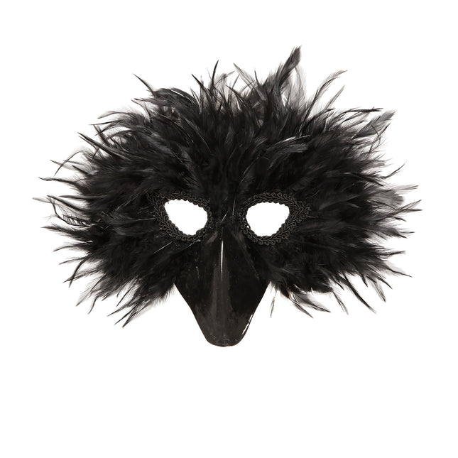 Masque d'oiseau noir