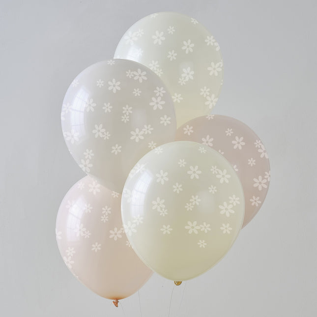 Ballons de douche de bébé marguerites 5pcs