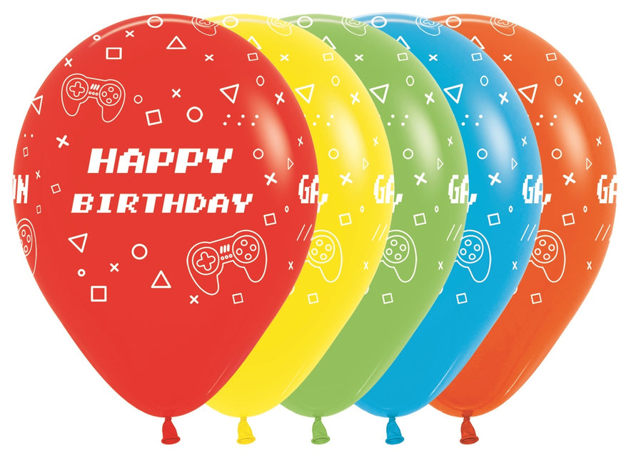 Ballons Happy Birthday Game On Fashion Mix 30cm 25pcs