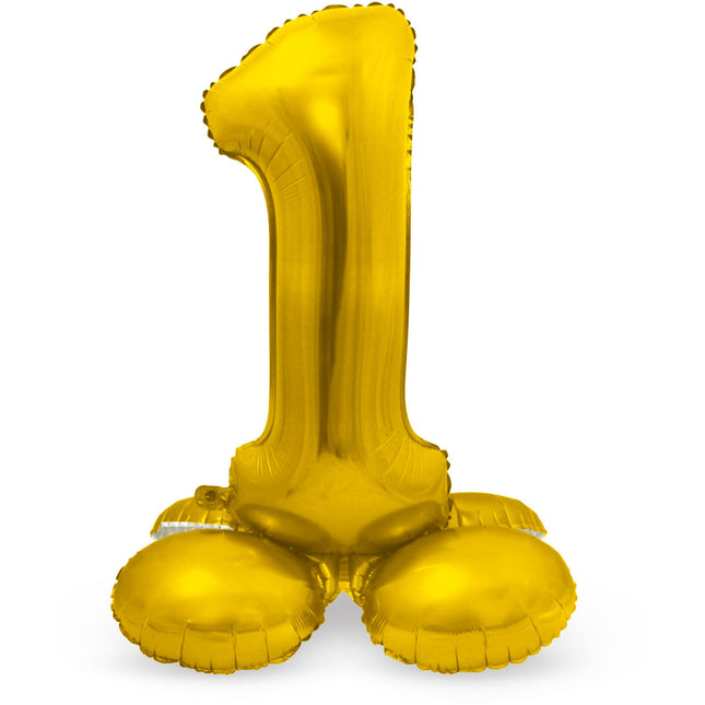 Ballon de baudruche Figure 1 or avec support 72cm