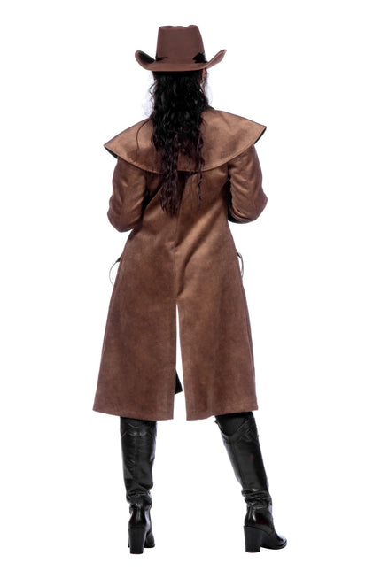 Veste de cow-boy marron pour femmes