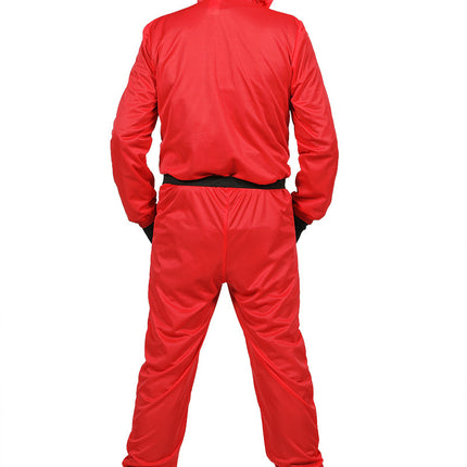 Costume de jeu de calmar rouge Triangle pour enfant