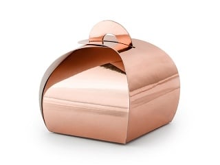 Boîtes cadeaux Rose Gold 6cm 10pcs