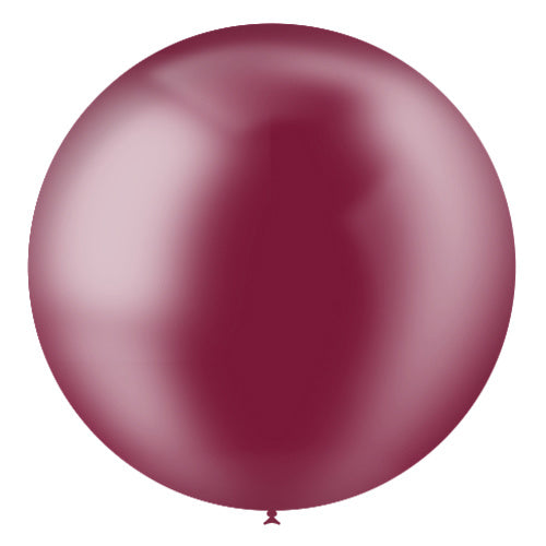 Ballon géant rouge bordeaux transparent XL 91cm