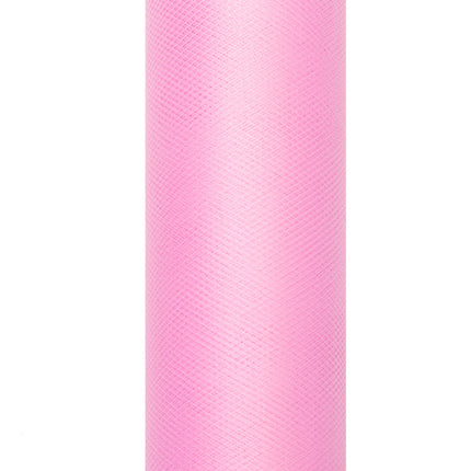 Rouleau de tulle rose 15cm 9m