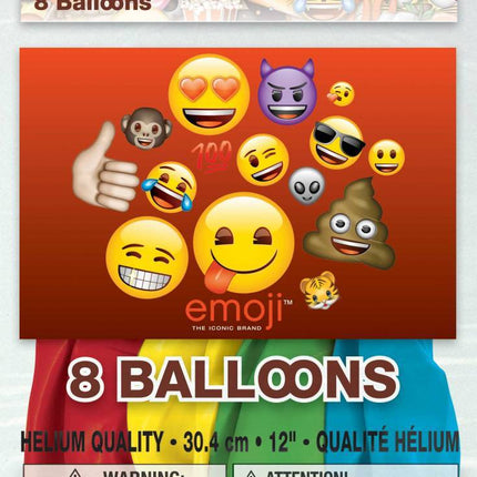 Ballons Emoji 30cm 8pcs