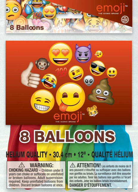 Ballons Emoji 30cm 8pcs