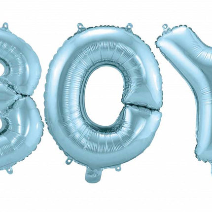 Jeu de lettres pour ballons de naissance Garçon 36cm