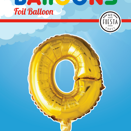 Ballon de baudruche Lettre O Or XL 102cm vide