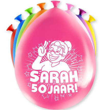 Sarah Ballons 50 ans 30cm 8pcs