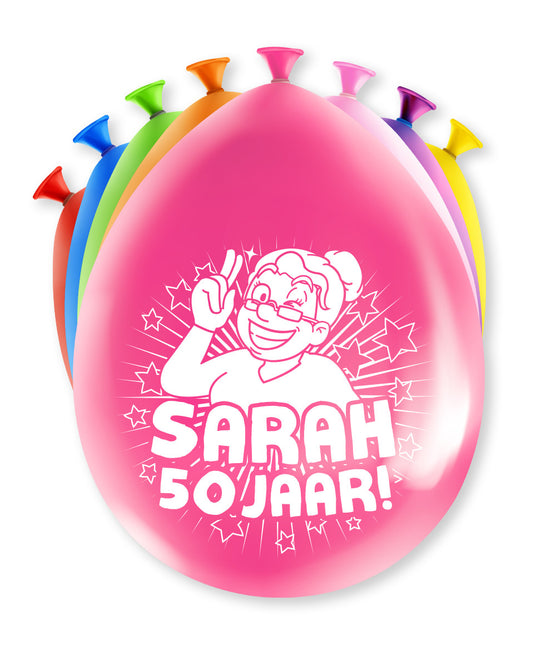 Sarah Ballons 50 ans 30cm 8pcs