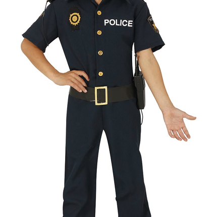 Costume de policier enfant bleu