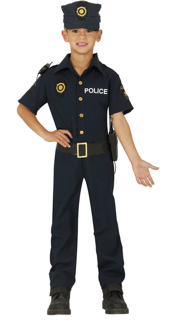 Costume de policier enfant bleu