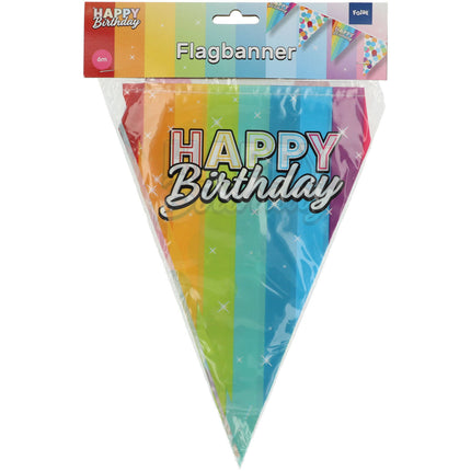 Happy Birthday Slingers Rainbow Confetti 6m