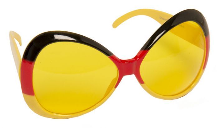 Lunettes noires rouges jaunes XL