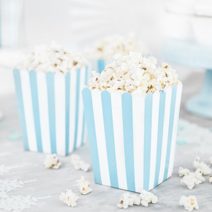 Bols à pop-corn Mélange bleu 12.5cm 6pcs