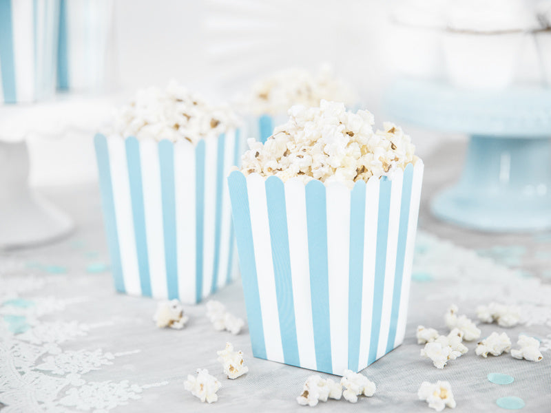 Bols à pop-corn Mélange bleu 12.5cm 6pcs