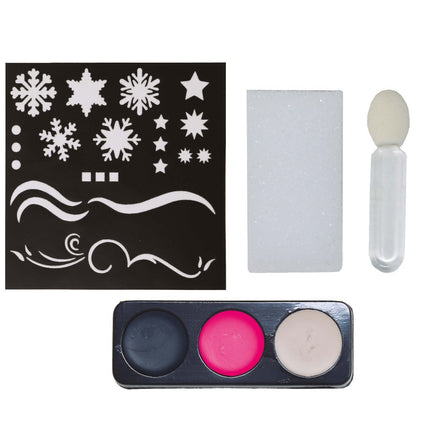 Peinture pour le visage Ensemble de maquillage Flocons de neige 4 pièces