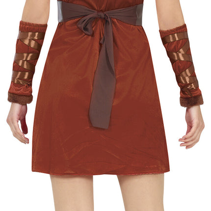 Costume viking marron pour femme