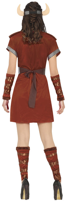 Costume viking marron pour femme