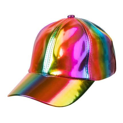 Casquette Holographique Arc-en-ciel Ajustable 26cm