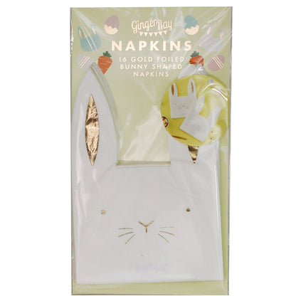 Serviettes de Pâques Lapin 16cm 11pcs