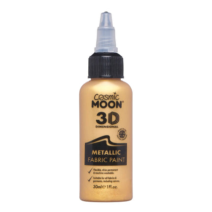 Peinture pour tissu Cosmic Moon Metallic Gold 30ml