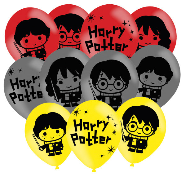 Ballons colorés Harry Potter 27.5cm 6pcs