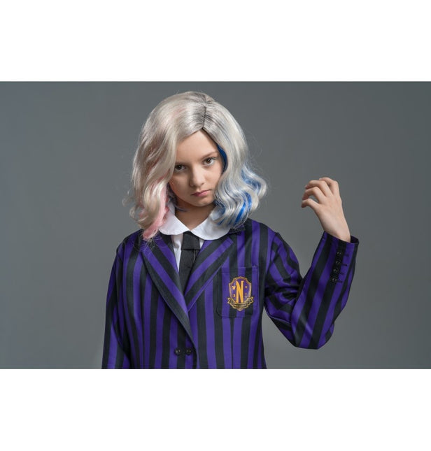 Costume mercredi Uniforme scolaire noir/violet enfant