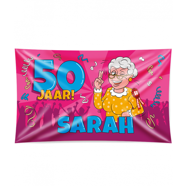 Drapeau de façade Sarah Cartoon Xxl 1.5m