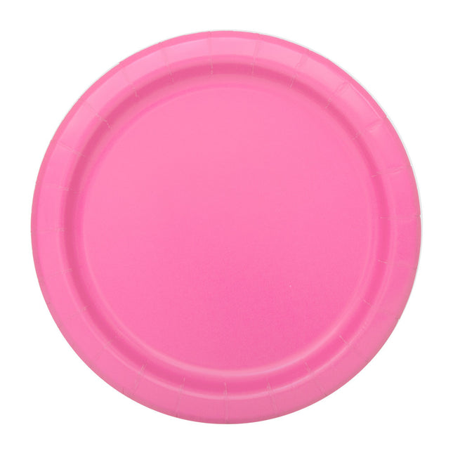 Assiettes Fuchsia Rondes 17.5cm 8pcs