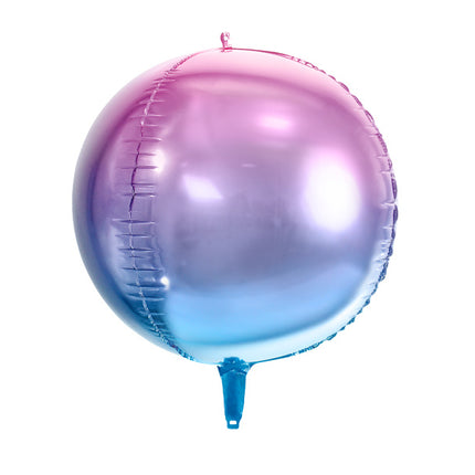 Ballon à hélium rond violet bleu vide 35cm